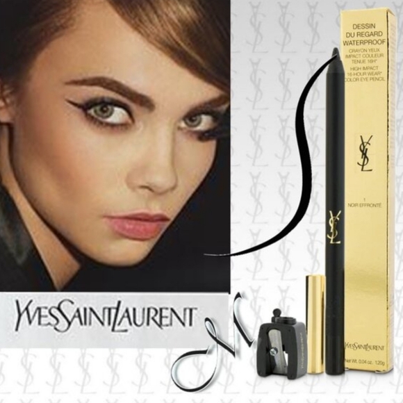 YSL Dessin Du Regard Waterproof High Impact Color Eye Pencil # 1 - Picture 3 of 4